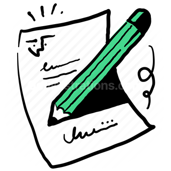 document, paper, page, edit, write, draw, signature, office, stationery