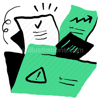 folder, archive, file, files, document, paper, page, statistics, checkmark