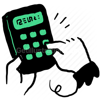hand, gesture, calculator, count, counting, accounting, banking