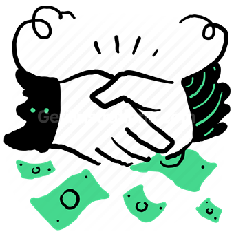 hand, gesture, handshake, agreement, deal, money, cash