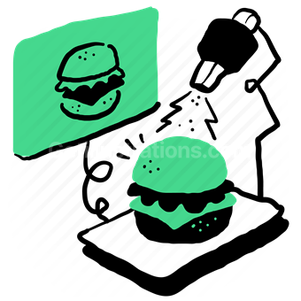future, tech, burger, hamburger, cheeseburger, craft, device, machine