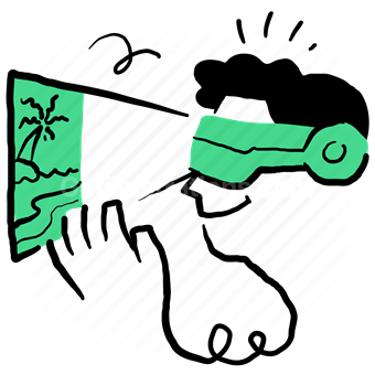 future, tech, vr, virtual, reality, vacation, holiday, tropical