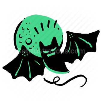 halloween, spooky, scary, holiday, occasion, event, bat, moon