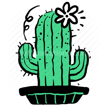 cactus, tree, plant, plants, pot, flower, floral