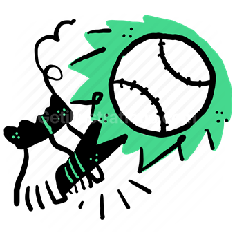 baseball, ball, bat, hand, gesture