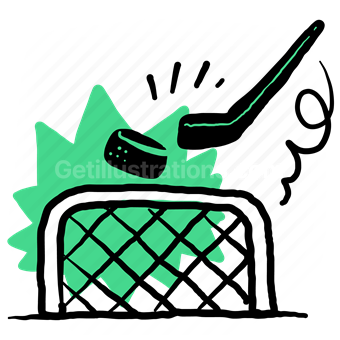 sport, hockey, puck, goal, target, stick