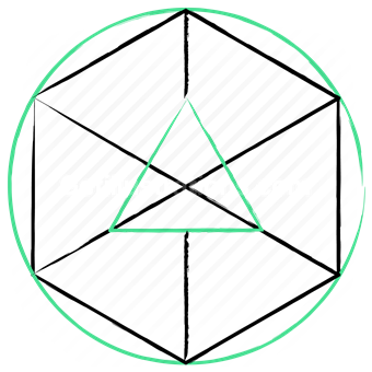 shape, sacred, geometry, pattern, hexagon, circle, triangle