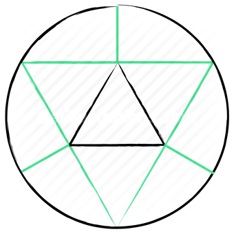 shape, sacred, geometry, patterns, triangle, circle, pattern