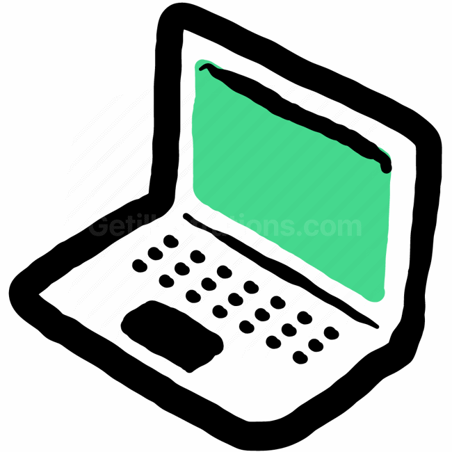 computer, laptop, electronic, device, screen