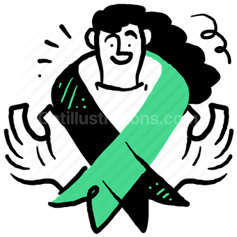 medical, medicine, healthcare, support, ribbon, cancer, woman