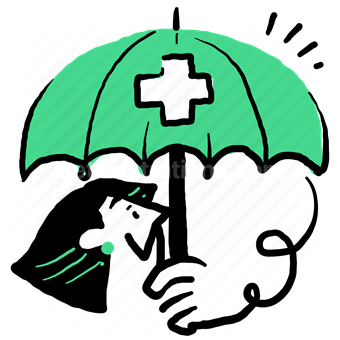 medical, medicine, healthcare, umbrella, protection, insurance, safety