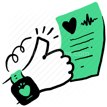 healthy, life, lifestyle, heartrate, smartwatch, watch, document, paper, page