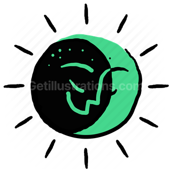 forecast, climate, environemnt, daytime, day, solar, eclipse, sun, moon