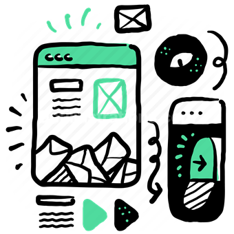 wireframe, website, mailbox, email, mail, envelope, message