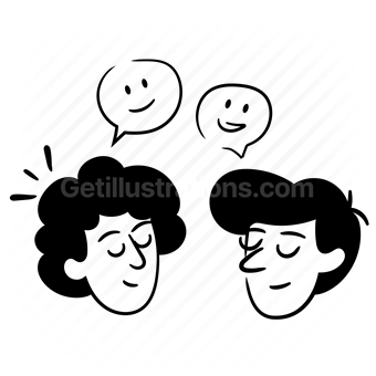 emoji, emoticon, gesture, conversation, talk, chat, people, person