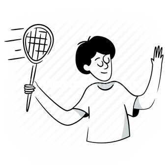 sport, fitness, sports, tennis, racket, raquet, activity, hobby, man, people