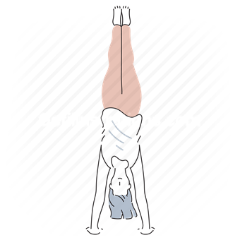yoga, pose, poses, exercise, fitness, sport, people, handstand, woman