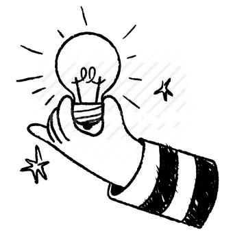 idea, thought, innovation, lightbulb, hand, gesture, concept