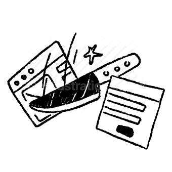 knife, star, browser, sketch, interface