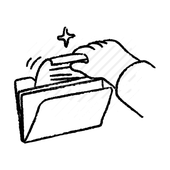 folder, document, hand, organization, storage