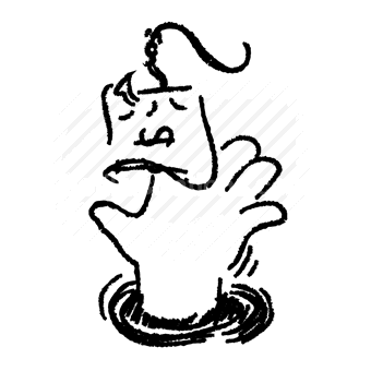 hand, face, water, drowning, expression