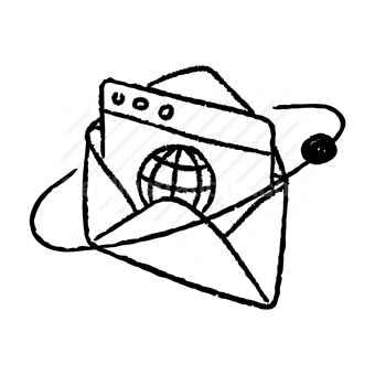 envelope, browser, globe, connection, email