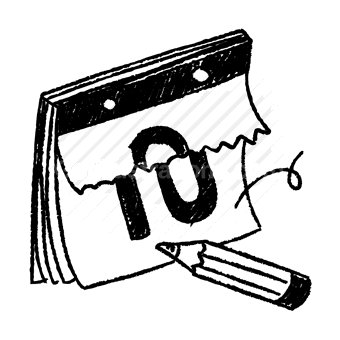 calendar, pencil, planning, date, scheduling