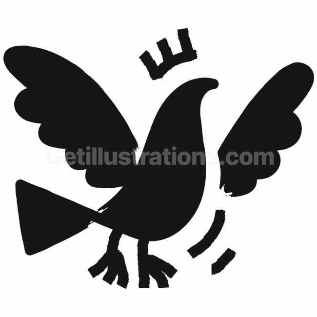 bird, fly, crown, sticker, element, ornament, animal