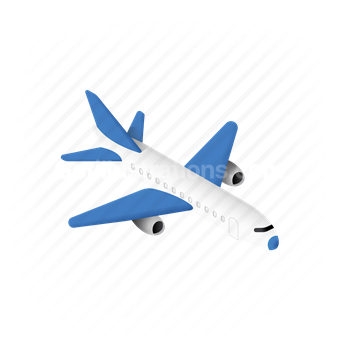airplane, plane, transportation, vehicle, flight