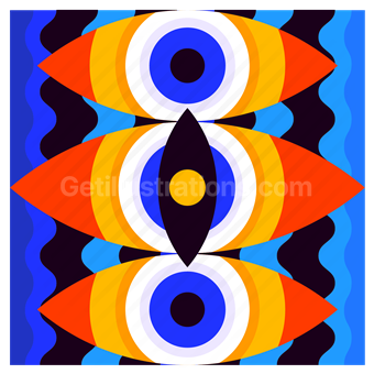 abstract, symmetry, eyes, vision, perception, optical illusion