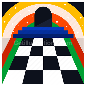 geometric, abstract, surreal, chess, strategy, competition, ambition