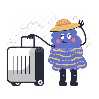 luggage, airport, baggage, suitcase, holiday, vacation