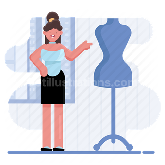 stylist, woman, person, fashion, clothes