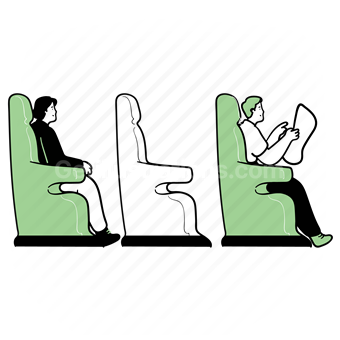 flight, seats, seat, transport, airplane, plane