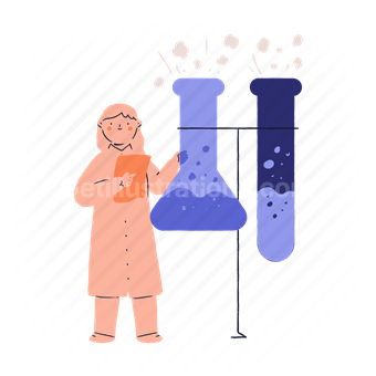 woman, female, person, chemistry, experiment, lab, laboratory, test, test tubes