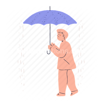 man, male, person, umbrella, protection, rain, raining, forecast