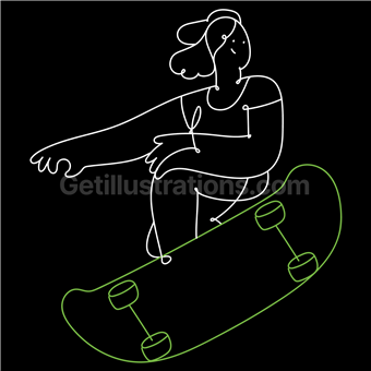 skateboard, skateboarding, skating, skate, activity, hobby, woman, people