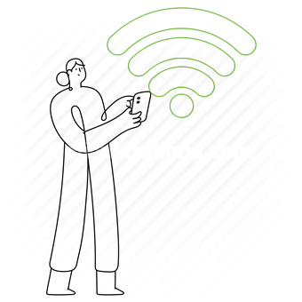 connection, wifi, wireless, internet, connect, smartphone, phone, mobile, people