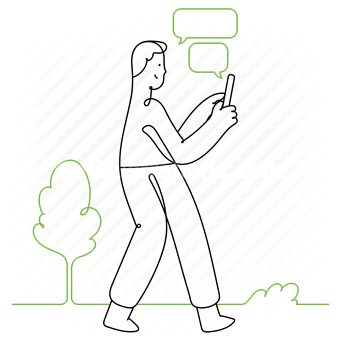 chat, conversation, talk, smartphone, phone, mobile, man, people