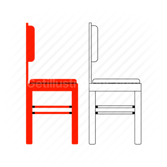 seat, chair, furnishing, decor