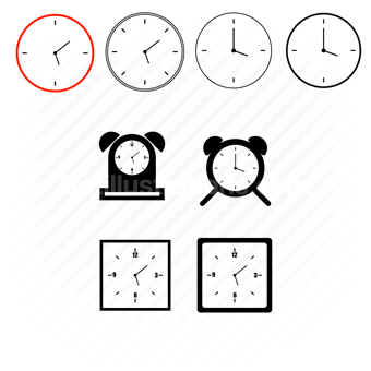 clock, time, alarm, deadline, device