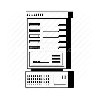 database, computer, server, electronic, device