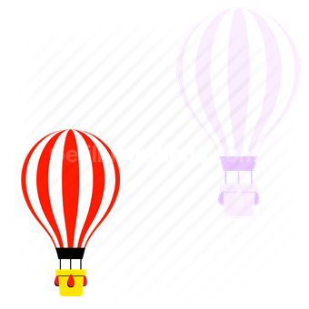 hot air balloon, balloon, transport, travel