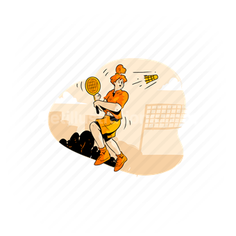 sport, physical, activity, badminton, active