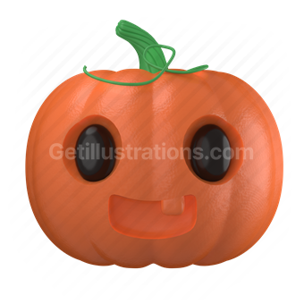 halloween, pumpkin, scary, spooky, character, decor, monster