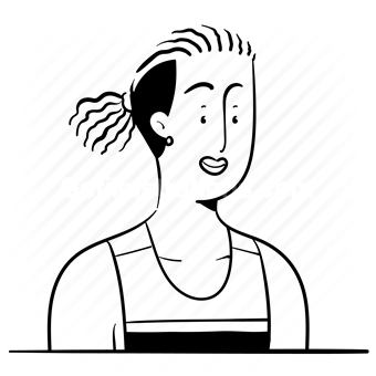 avatar, character, people, person, user, account, jersey, athlete, woman