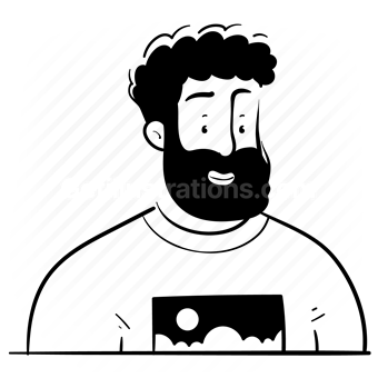 avatar, character, people, person, user, account, man, beard