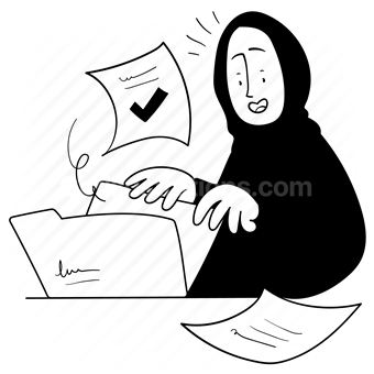 gulf, arab, arabic, middle east, woman, people, open, folder, archive, data, database
