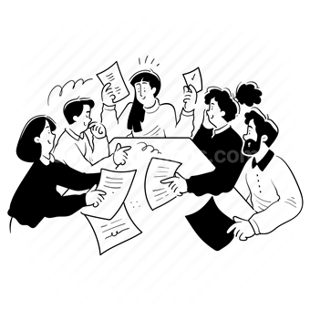 meeting, teamwork, team, group, conversation, conference, table