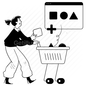 add, insert, item, basket, cart, browse, product